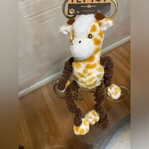 Giftable World 18" Long Body Giraffe Dog Toy w/Squeaker P19207GI New